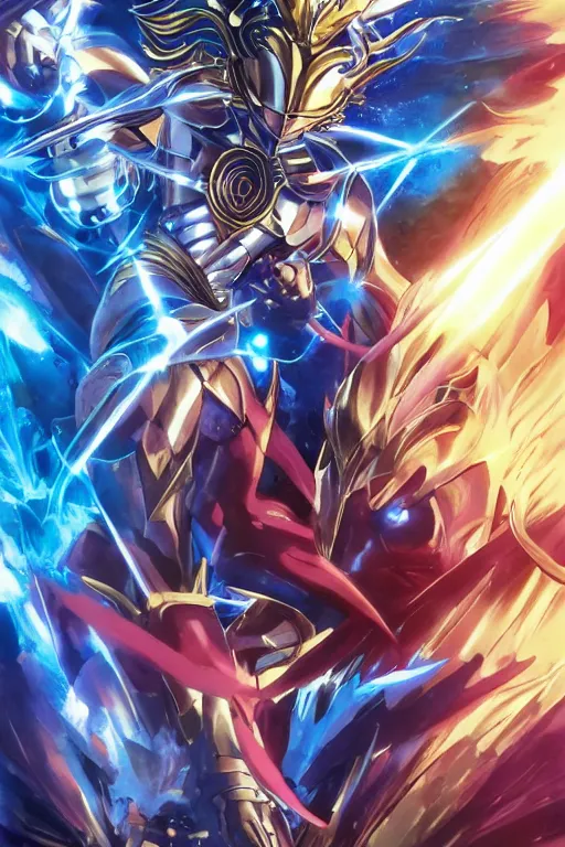 Image similar to 2 0 2 2 knights of the zodiac saint seiya battle for sanctuary hero suit armor comics mask minimalist verytoon nautiljon animes toei animation namco bandai, art by artgerm and greg rutkowski and magali villeneuve