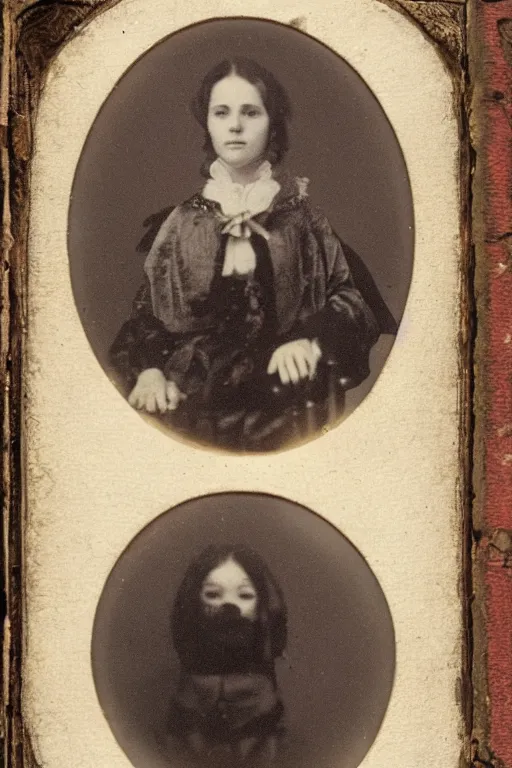 Image similar to daguerreotype of human - animal clones