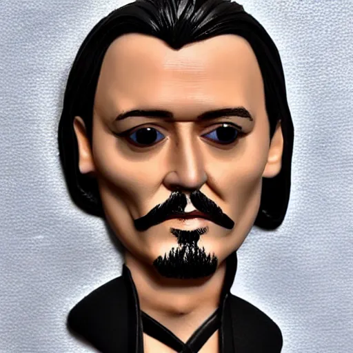 Image similar to plasticine johnny depp