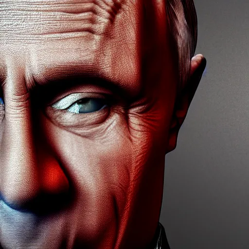 Image similar to Vladimir Putin as Circle clown, realistic render , 4k,