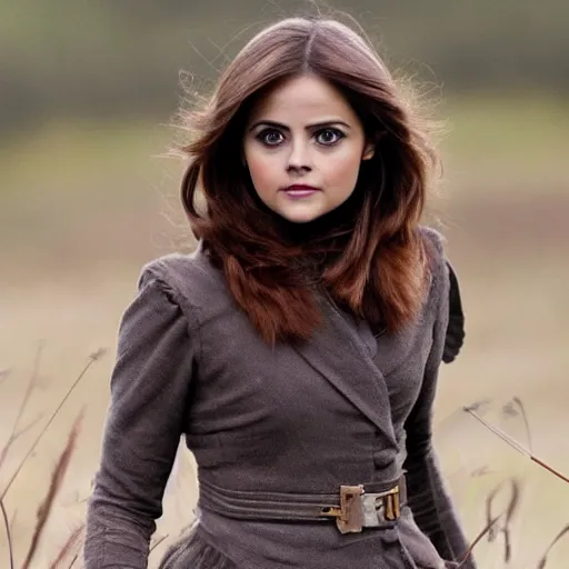 Prompt: a humanoid fox that looks like jenna coleman