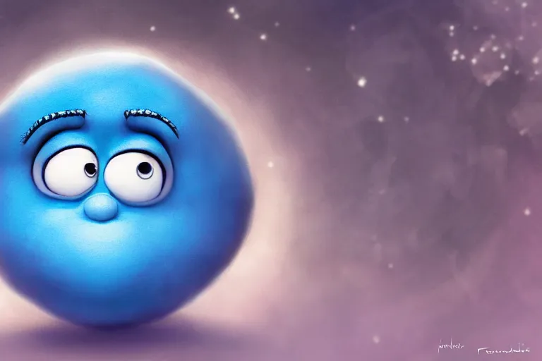 Image similar to Spherical smurffette, digital art, cinematic, highly detailed, 8k