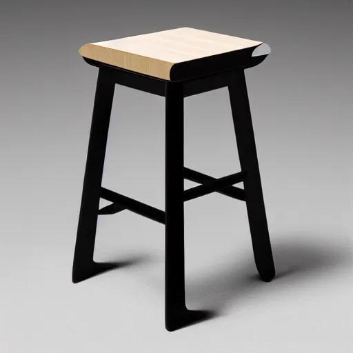 Prompt: the syamese stool by tadao ando