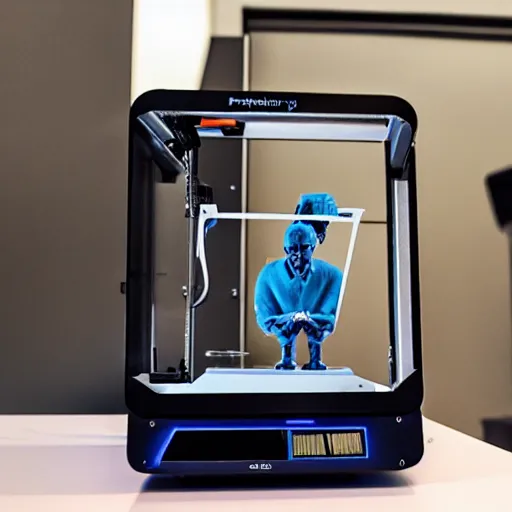 Image similar to futuristic 3 d printer