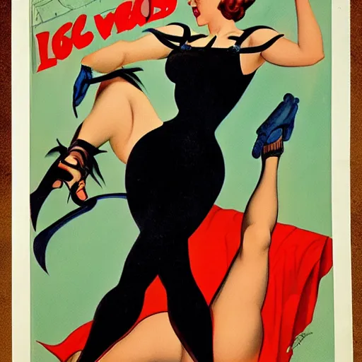 Image similar to a pinup by alberto vargas and loish.