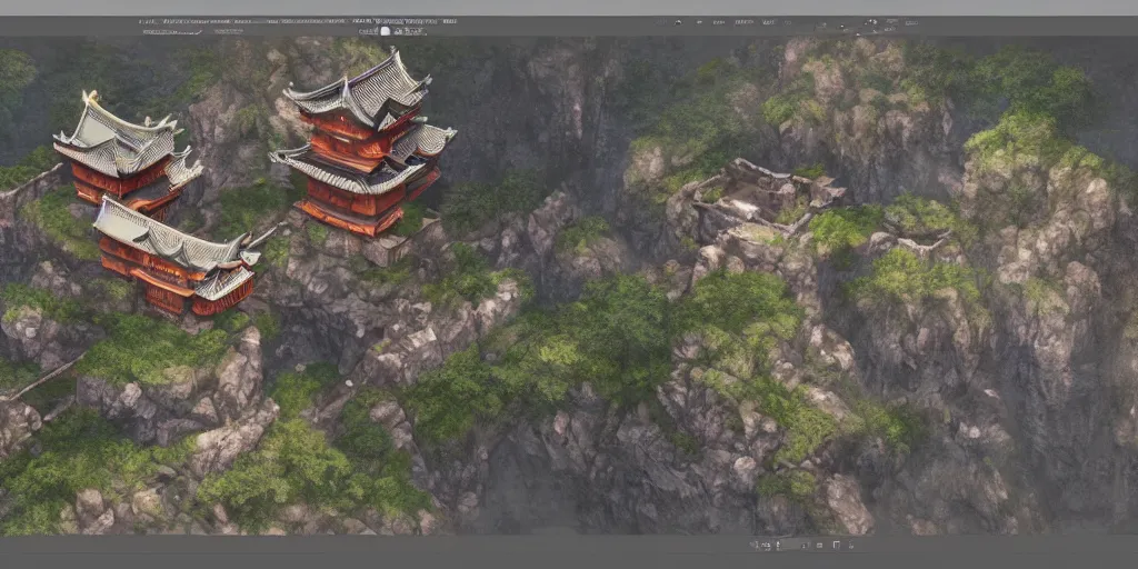 Prompt: A beautiful, perfect, impressive, amazing concept art digital CG painting of a japanese castle, trending on ArtStation, Unreal Engine