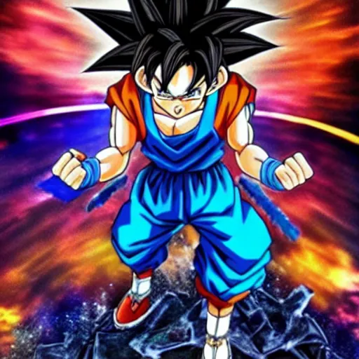 Image similar to Goku in kingdom hearts high quality hd