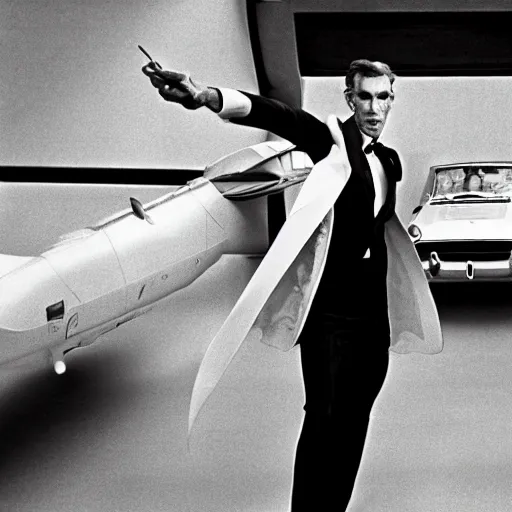 Prompt: bill nye as james bond, on her majesty's secret service 1 9 6 9 iconic still