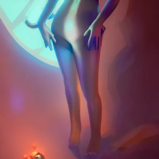 Prompt: fullbody holli from the movie cool world, huggy wuggy from poppy playtime video game, fullbody, ultra high detailed, glowing lights, oil painting, greg rutkowski, charlie bowater, beeple, unreal 5, daz, hyperrealistic, octane render, rpg portrait, dynamic lighting, fantasy art, beautiful face