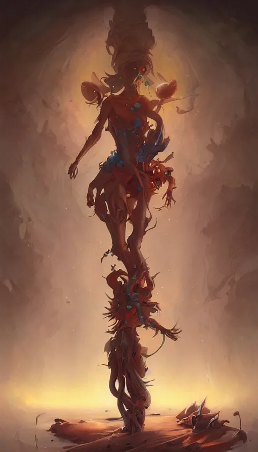 Image similar to The end of an organism, by Peter Mohrbacher