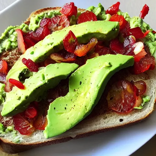 Prompt: highly detailed avocado toast