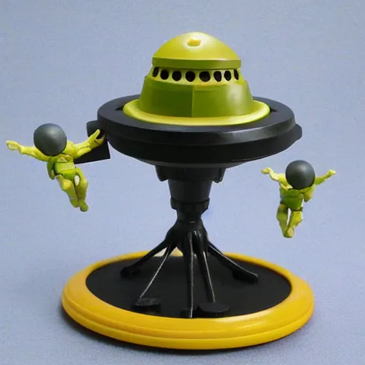 Image similar to ufo abduction playset action figure 9 0's, realistic, high detail,