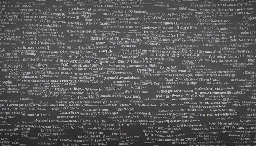 Prompt: large dark-gray poetry words floating in the mist (black capsules with vocabulary words) compacting a tight floating bundle of transparent sheets into large billowing sails of material, sunrise atmospheric phenomena