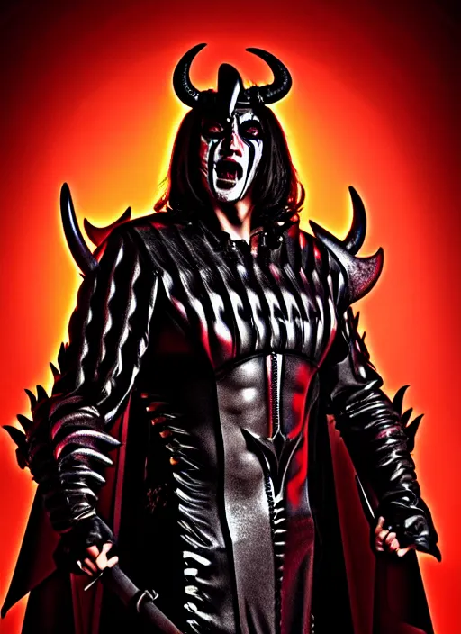 Image similar to jeff besos as the demon king