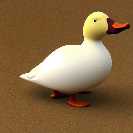 Prompt: a dumpy duck. artstation, octane render, high detail