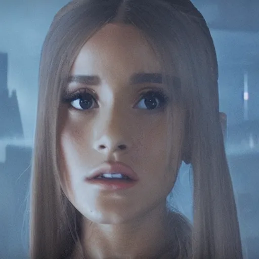 Image similar to ariana grande, blade runner 2 0 4 9 ( 2 0 1 7 ) movie still frame