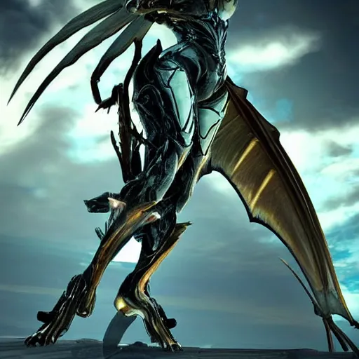 Image similar to beautiful and stunning giant valkyr female warframe, as an anthropomorphism dragon, doing an elegant pose over you, a giant warframe dragon paw looms over your pov, you looking up at her from the ground pov shot, unaware of your existence, slick elegant design, sharp claws, detailed shot legs-up, highly detailed art, epic cinematic shot, realistic, professional digital art, high end digital art, furry art, DeviantArt, artstation, Furaffinity, 8k HD render, epic lighting, depth of field