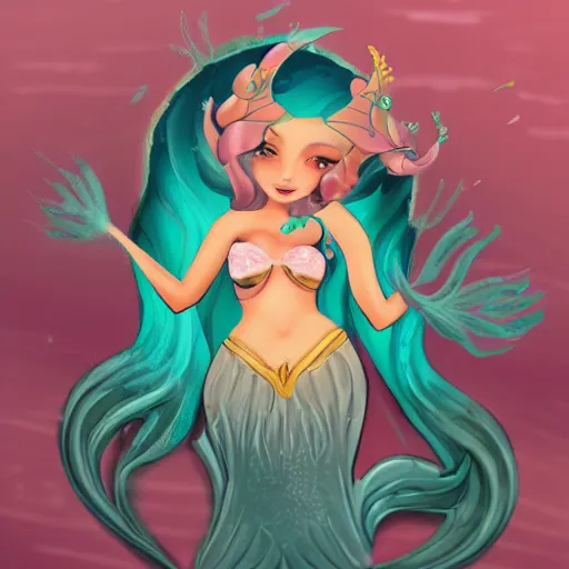 an underwater mermaid princess. Trending on ArtStation | Stable Diffusion |  OpenArt