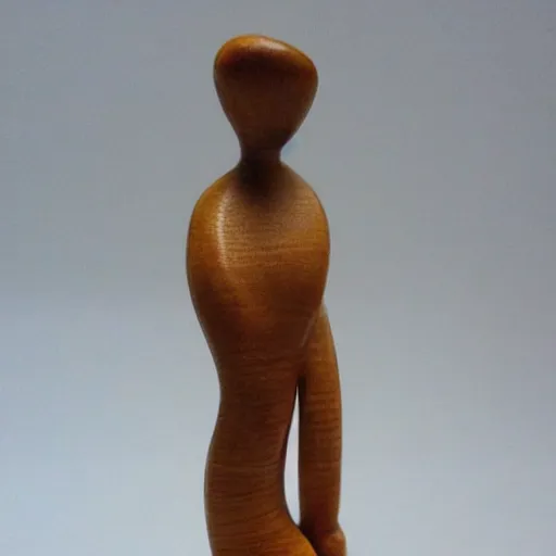 Prompt: wooden woman figurine, curvy, artistic, hand carved, lovely, beautiful