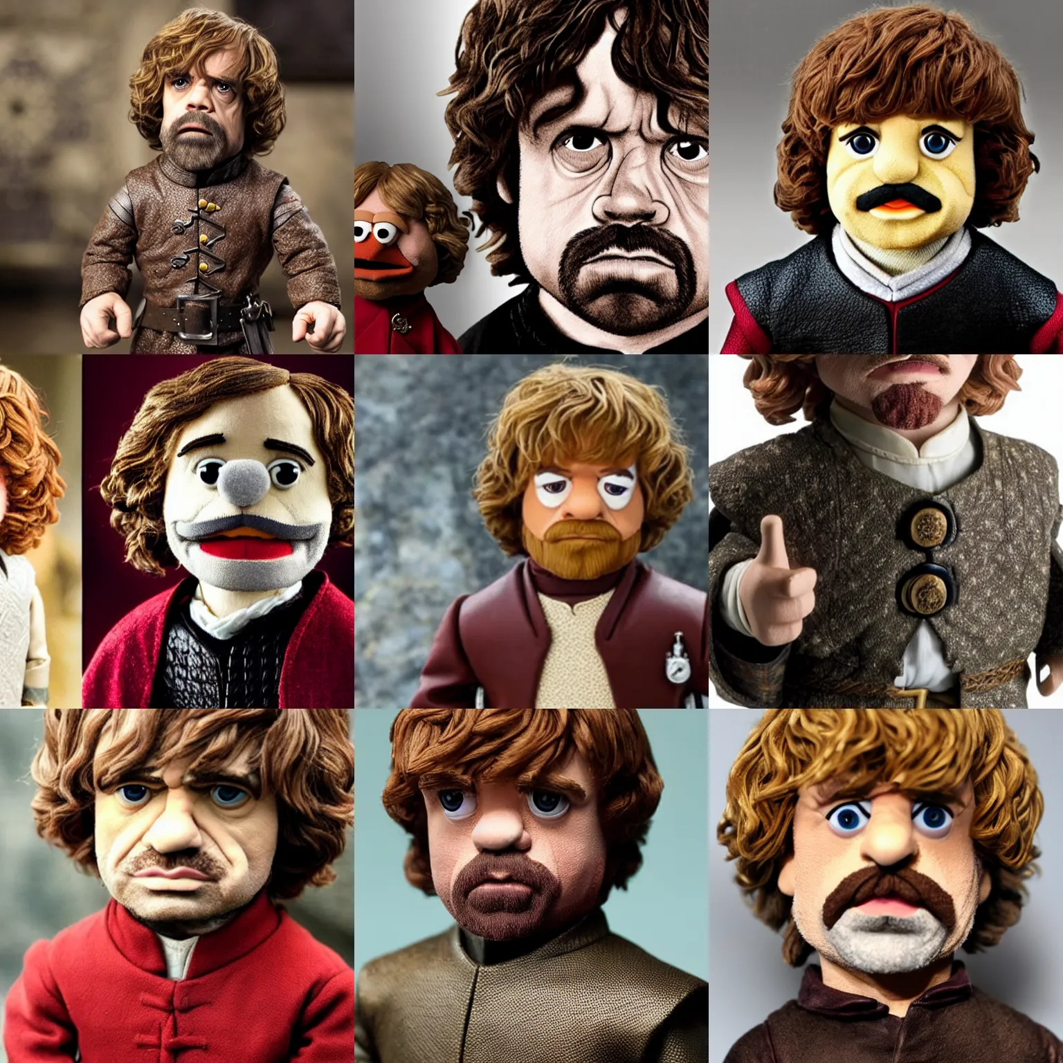 Prompt: tyrion lannister as a muppet