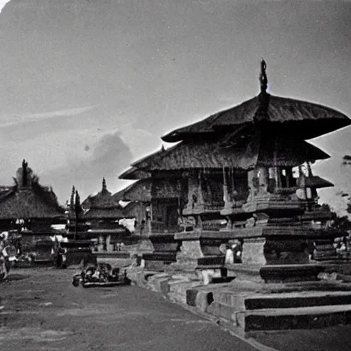 Prompt: denpasar bali 1 9 4 5