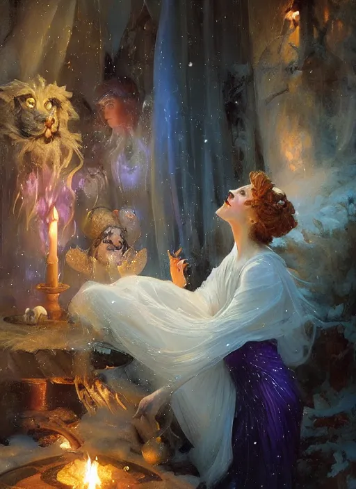 Image similar to the witch of frost by kev walker and vladimir volegov and alexander averin and delphin enjolras and daniel f. gerhartz