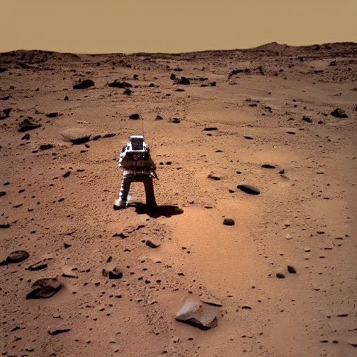 Image similar to extremely detailed photo of carl sagan on mars, detailed face