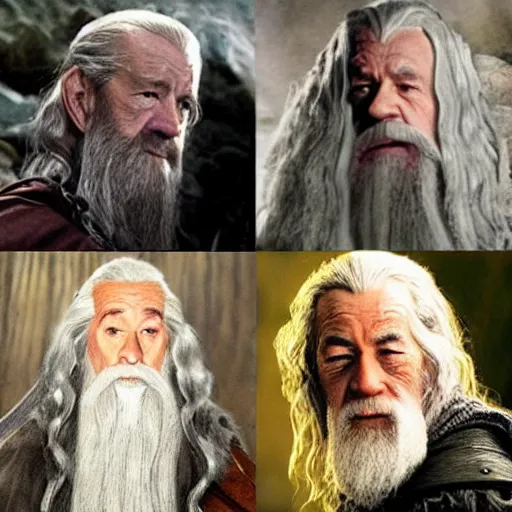 Image similar to lord of the rings starring joe biden as gandalf