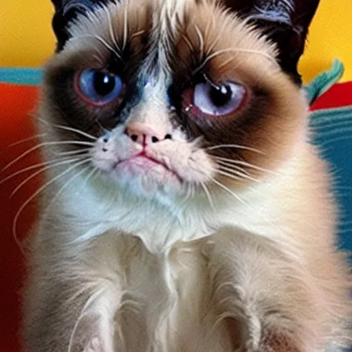 Image similar to grumpy cat