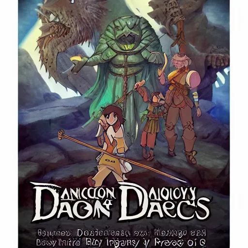 Image similar to dungeons and dragons, fantasy art, illustration, animated film, by studio ghibli