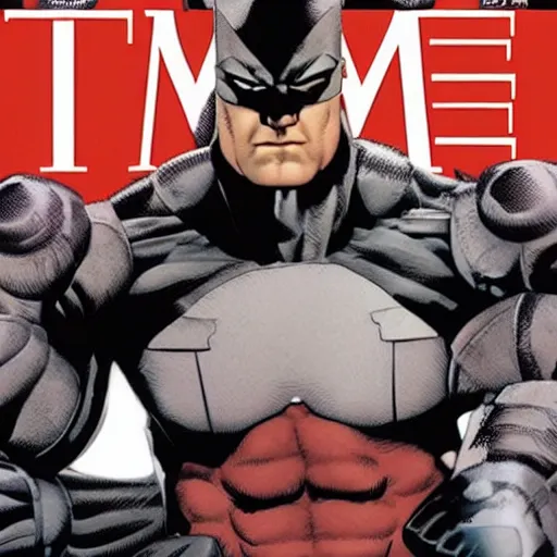 Image similar to Time Magazine cover of Colossus from Xmen