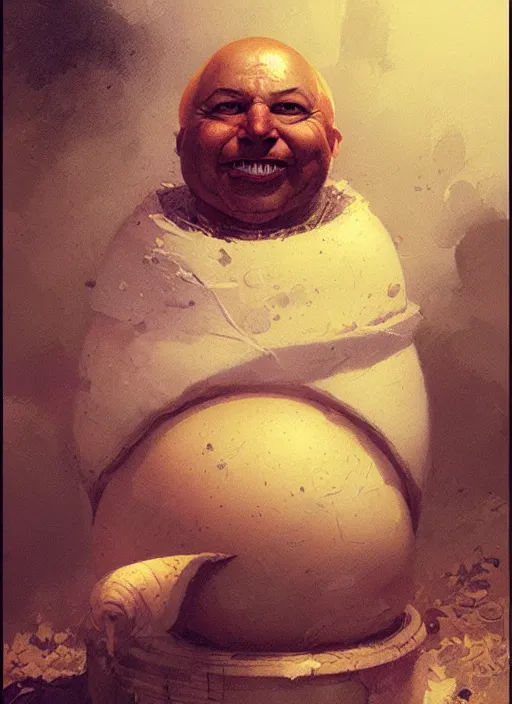 Image similar to portrait of the humpty dumpty by greg rutkowski