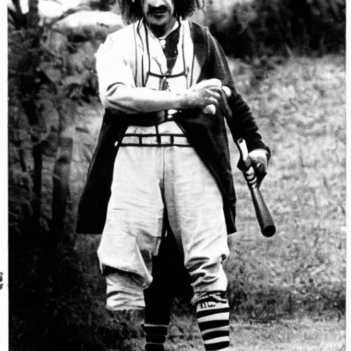 Prompt: albert einstein as one of the baseball furies in the warriors