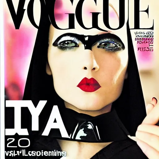 Image similar to Darth Vader Vogue Cover