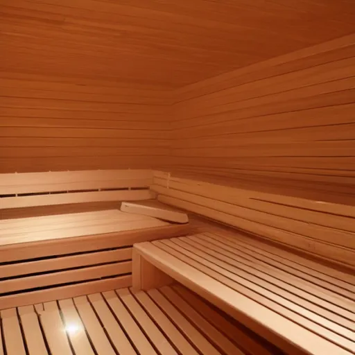 Image similar to a cozy sauna