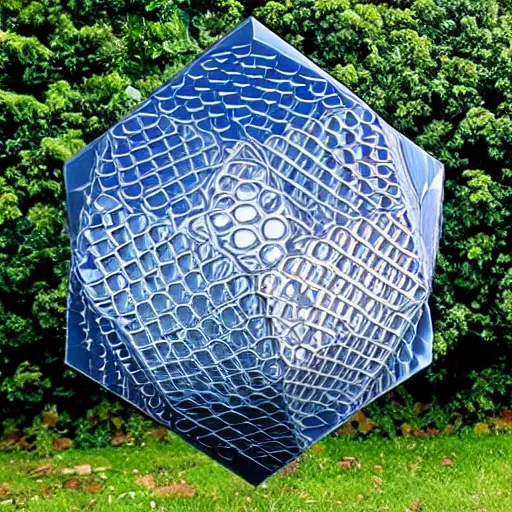 Prompt: infinity mirror dodecahedron