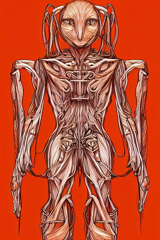 Prompt: carrot humanoid, symmetrical, highly detailed, digital art, sharp focus, trending on art station, anime art style