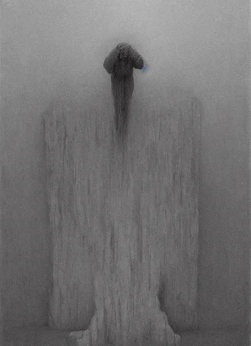 Prompt: despair painted by zdzislaw beksinski