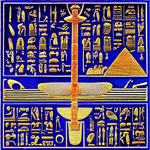 Prompt: Hidden Egyptian Hieroglyph Creator of the universe in Code