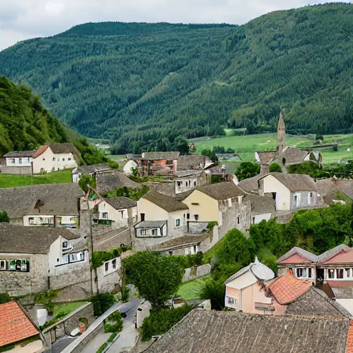 Image similar to overview of a small village