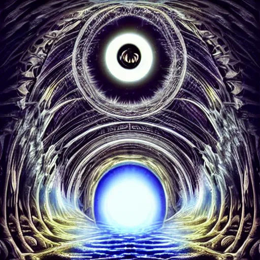 Image similar to A portal between two universes, digital art, detailed, amazing!!