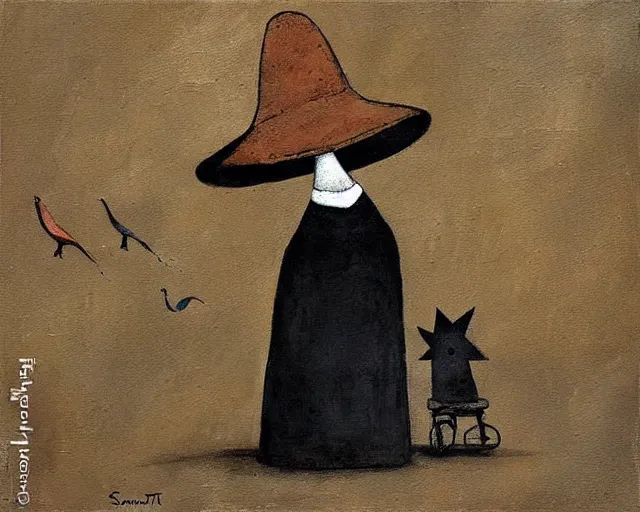 Image similar to a painting by sam toft