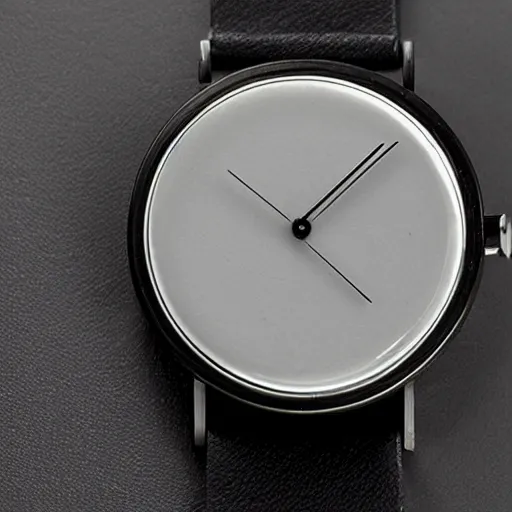 Prompt: watch from 1 9 8 0 with touch screen inspired by bauhaus