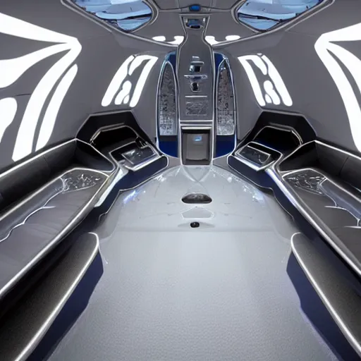 Prompt: spaceship interior