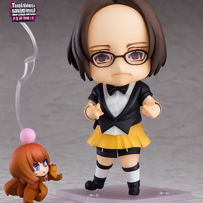 Prompt: frank reynolds, an anime nendoroid of frank reynolds figurine, detailed product photo