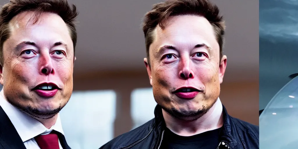 Prompt: still image of elon musk meet elon musk