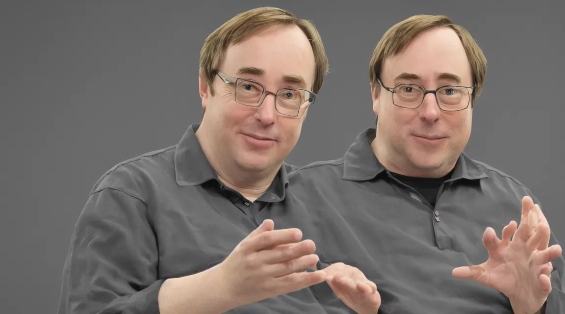 Image similar to vinil scale figure of Linus Torvalds, photo product