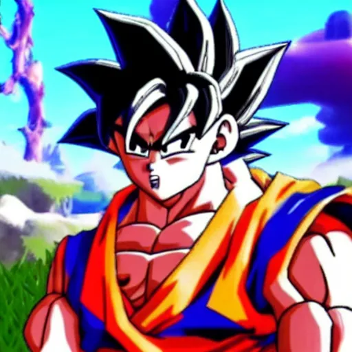 Image similar to goku in fortnite