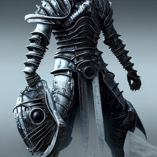 Image similar to futuristic eldenring boss. fromsoftware, dark souls, eldenring, screenshot, extremely detailed, insanely detailed, realistic, zbrush, horror, bloodbourne