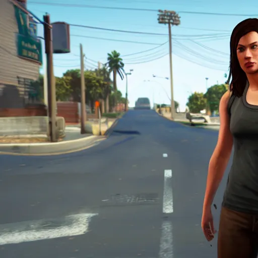 Prompt: emily willis as a character in gtav